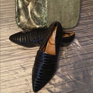Franco Sarto Croc- Embossed Loafer